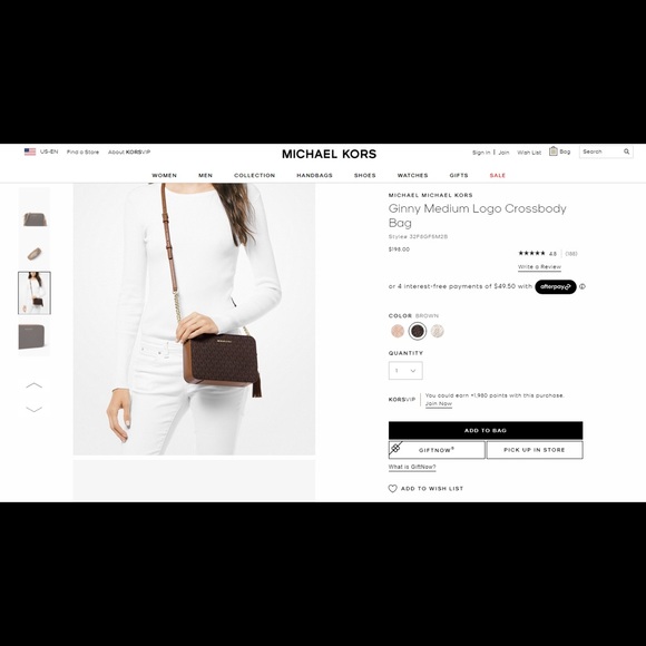 Bags Mk Ginny Medium Logo Crossbody Bag Poshmark